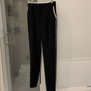 Calvin Klein 4 black pant with white stripe NWT